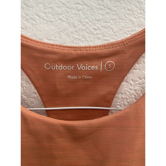 Outdoor Voices Sports Bra Coral Orange Activewear Exercise Padded Small - Picture 6 of 7